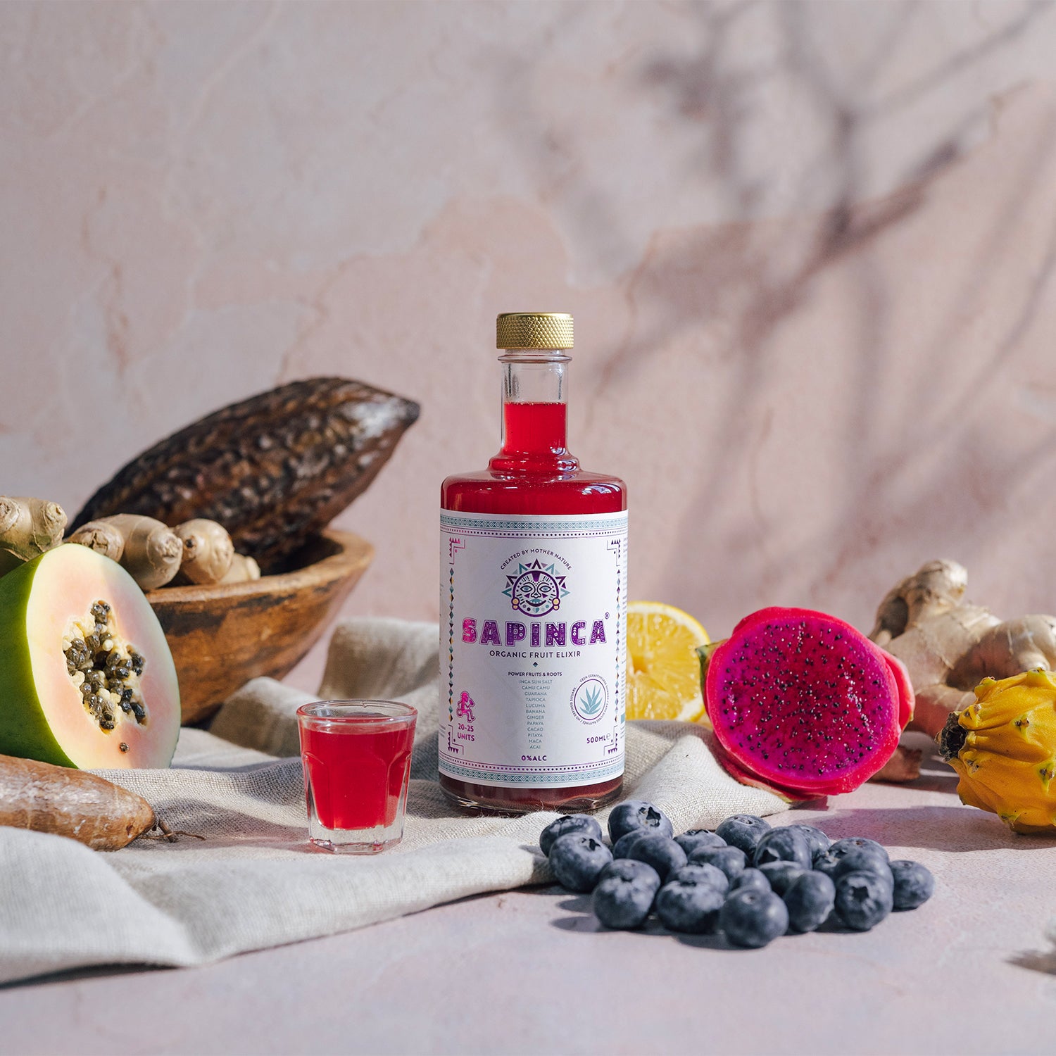 Organic Fruit Elixir - Multi Use Alcohol Free dragon fruit papaya