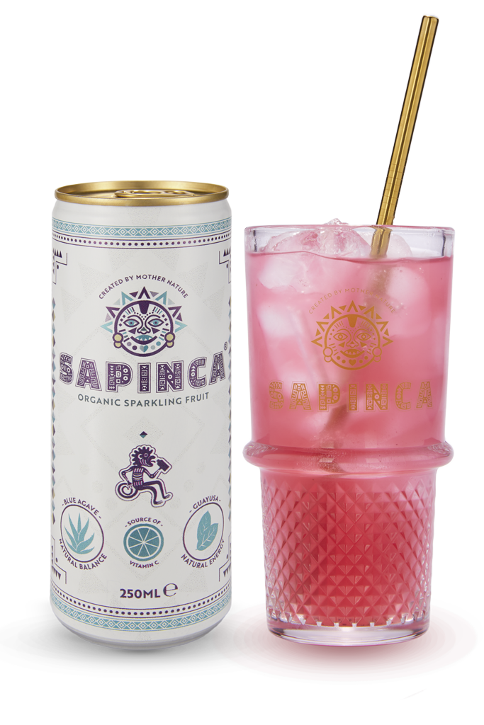 Organic Sparkling Fruit Glass Can refreshing hydrating